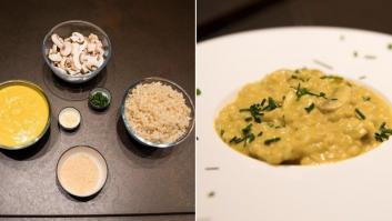 Risotto fácil de calabaza y champiñones, receta de 'La Gloria vegana'