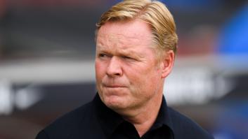 Koeman lee un comunicado sobre su situación en el Barça y se va de la sala de prensa