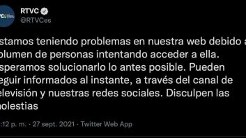 La web de la televisión canaria se cae y la respuesta en Twitter es unánime