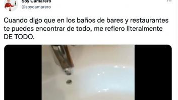 Se encuentra lo impensable en los baños de un restaurante de Cádiz