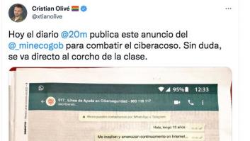 Un conocido profesor destaca el anuncio que ha hecho el Gobierno contra el ciberacoso