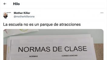 Comparte las normas de clase, en Twitter leen uno de los castigos y el lío ya está montado