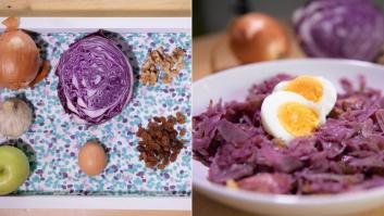 Recetas fáciles: lombarda con manzana, nueces y pasas