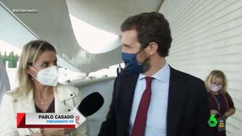 Andrea Ropero le pregunta a Casado por Ayuso y su reacción llama la atención