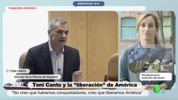 A Mónica García le cambia el gesto al oír esta frase de Toni Cantó: ella misma se da cuenta