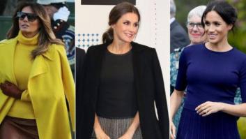 Lo que el último 'look' de Letizia tiene en común con Meghan Markle y Melania Trump