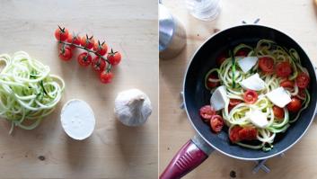 Recetas fáciles: espaguetis de calabacín con tomate cherry