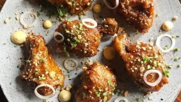 Alitas en salsa agridulce