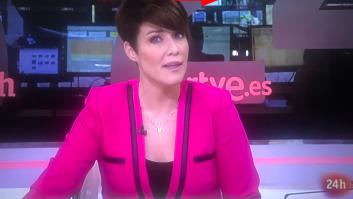 Momentazo televisivo en el Canal 24 horas de TVE: ojo a lo que aparece en el monitor del fondo