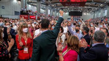 Sánchez cierra el congreso reivindicando a González, Rubalcaba y Zapatero: "Somos un partido fuerte y unido"