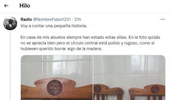 El detalle en unas sillas en casa de sus abuelos desvela una historia que conmociona Twitter