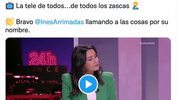 Xabier Fortes da una rotunda réplica a esta queja de Cs por su entrevista a Arrimadas