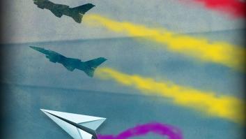 Fábula del avión guerrero y la bella bandera