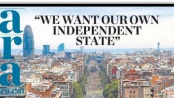 Así ha visto la prensa española e internacional la manifestación de la diada