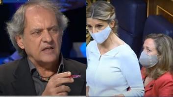 Javier Aroca colecciona miles de 'me gusta' tras hablar así de Nadia Calviño y Yolanda Díaz