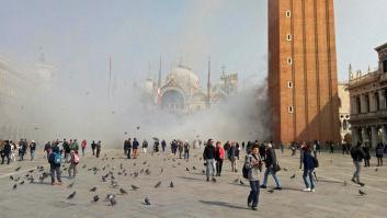 Una cortina de humo (y miedo) en la plaza San Marcos para robar una joyería