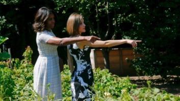 Michelle Obama se lleva a la reina Letizia al huerto (ecológico)