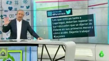 Pedrerol ('El Chiringuito') sorprende con su rotunda respuesta a un espectador en pleno directo
