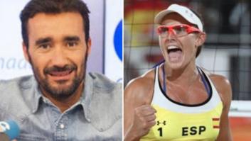 Tensa discusión entre Juanma Castaño y la jugadora de voley Liliana Fernández en 'El Partidazo' de COPE