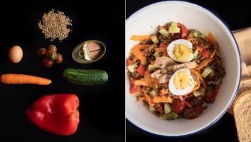 Recetas fáciles: ensalada de lentejas y ventresca