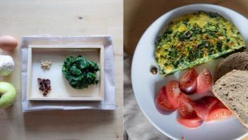 Recetas fáciles: tortilla de espinacas y manzana