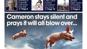 La prensa británica se mofa de Cameron y su 'Piggate'