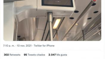 Arrasa al compartir lo que ha visto en una de las pantallas de un tren de Cercanías de Renfe