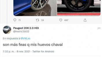 La respuesta de Volkswagen a este comentario en Twitter: “Jaque mate”