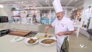 Entre plato y plato, Karlos Arguiñano aprovecha para darle un 'palo' a un exdirigente político