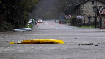 El temporal deja inundaciones, cortes de carreteras y desbordamiento de ríos