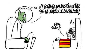 Puigdemont y los alienígenas