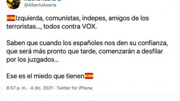 Un diputado de Vox amenaza con hacer "desfilar por los juzgados" a "izquierda, comunistas e indepes"