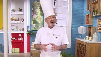 La reacción de Arguiñano al ser preguntado por su definición política de "rojo chillón"