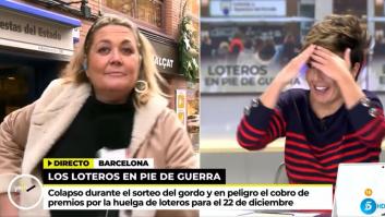 Sonsoles Ónega alucina en directo con lo que hace esta reportera con un décimo de lotería