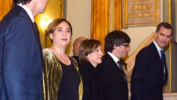 El rey y el president Puigdemont se encuentran por primera vez