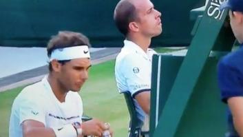 Nadal sorprende en Wimbledon con su gesto más 'perezoso'