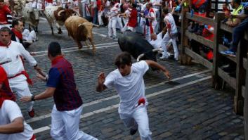 Tres corneados en un peligroso primer encierro de San Fermín 2017