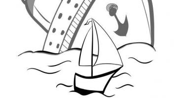 La fábula del velero y el transatlántico