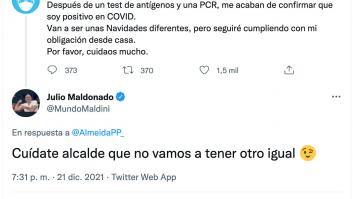 Maldini manda ánimo a Almeida por su positivo, le llaman "lameculos" y él responde implacable