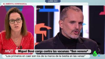 Una experta solo necesita plantear una pregunta para sentenciar el discurso de Miguel Bosé