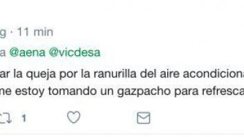 El extraño retuit de Aena a una respuesta a este usuario
