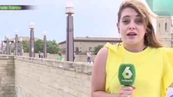 El gracioso lapsus en directo de una acalorada reportera de LaSexta