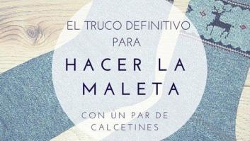 Truco para hacer la maleta: cómo meter la ropa de todo un día dentro de un par de calcetines