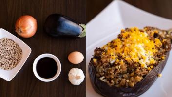 Recetas fáciles: berenjena rellena de quinoa