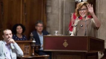 El gesto sorpresa de Leticia Dolera durante el pregón de las Fiestas de la Mercè de Barcelona