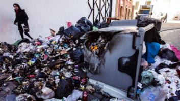 Las imágenes más impactantes de la huelga de basura de Málaga