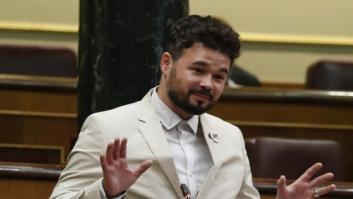 El tuit de Rufián burlándose del cartel de una marcha por la unidad de España que cabrea a Antonio Maestre