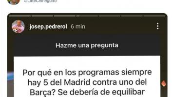 Le hacen esta pregunta a Josep Pedrerol y él no deja a nadie indiferente con su respuesta