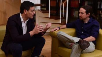 Sánchez e Iglesias se miran de reojo
