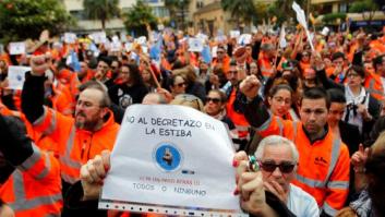Comienza la huelga de los estibadores en defensa de sus puestos de trabajo